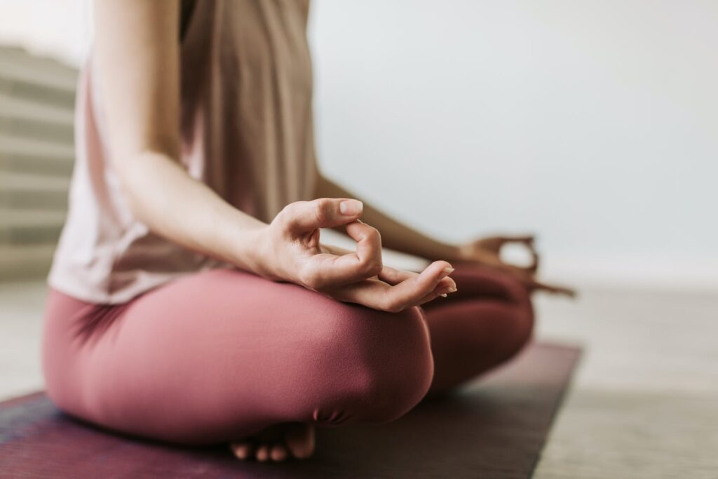 A Woman Meditating