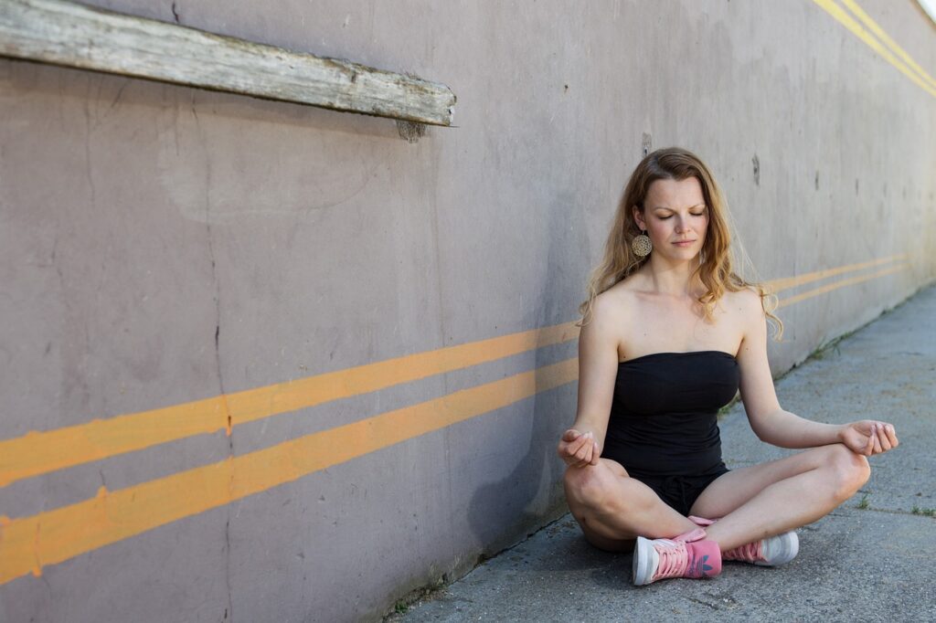 meditation, yoga, woman